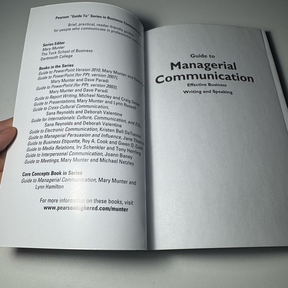 Guide to Managerial Communication by Mary Munter - Picture 4 of 6